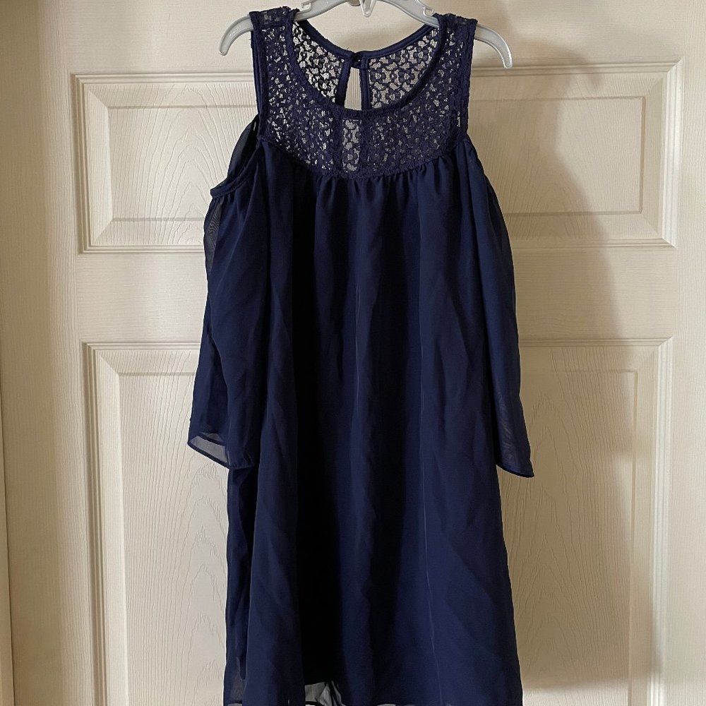 NWT - Soprano Girls Navy Dress